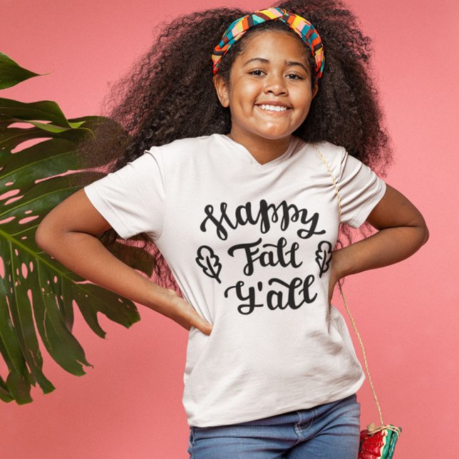 Camiseta Feliz outono Y (Criador carregado)
