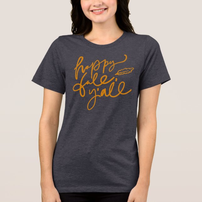 Camiseta Feliz outono Y (Frente)