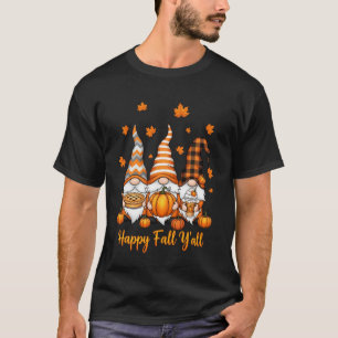 Camiseta Feliz Outono Yu2019Todas Folhas de Outono Jardim d