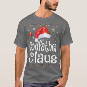 Camiseta Feliz padrinho Claus Papais noeis de pijama de Nat