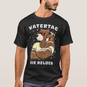 Camiseta Feliz Pai Do Dia de os pais Urso Dos Heroes Vatert
