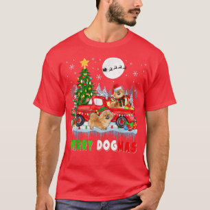 Camiseta Feliz Papai noel De Cachorro Elf Pekingeses Na Pic