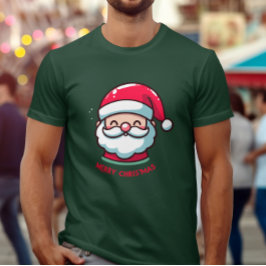 Camiseta Feliz Papai noel de Natal