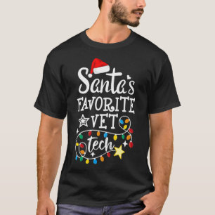 Camiseta Feliz Papai noel de Técnicos Veterinários Feliz de
