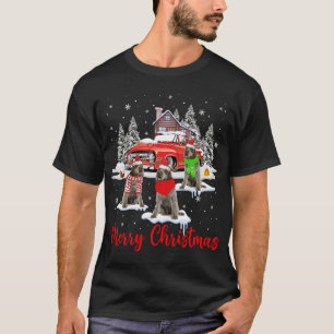 Camiseta Feliz Papais noeis de Natal Apontando Griffon