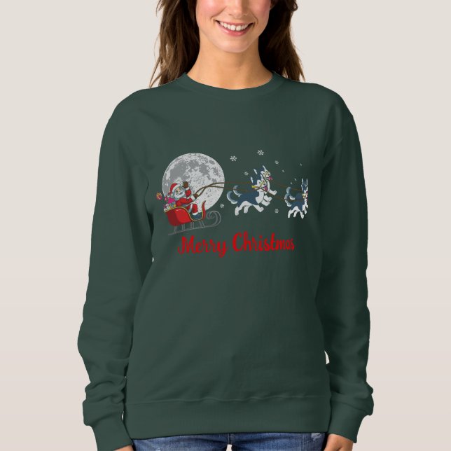 Camiseta Feliz Papais noeis De Natal E Rouco (Frente)