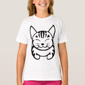 Camiseta Feliz para Gatos (tábua negra)