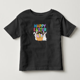 Camiseta Feliz Páscoa 2025  Ovos Coelho Bonito Coelho