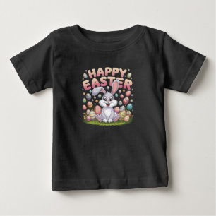 Camiseta Feliz Páscoa 2025  Ovos Coelho Coelhinho Fofo