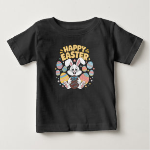 Camiseta Feliz Páscoa 2025  Ovos Coelho Coelhinho Fofo