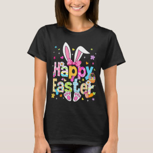 Camiseta Feliz Páscoa 2026 Coelhinho Fofo Coelho Dia de Pás