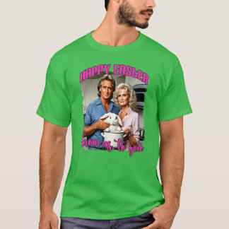 Camiseta Feliz páscoa atração fatal engraçada anos 80 prese