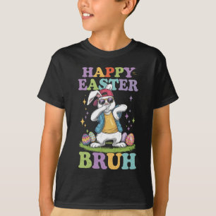 Camiseta Feliz Páscoa Bruh Coelho Coelhinho Divertido Fazen