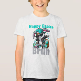 Camiseta Feliz Páscoa Bruh, Coelho da Páscoa Dabbing