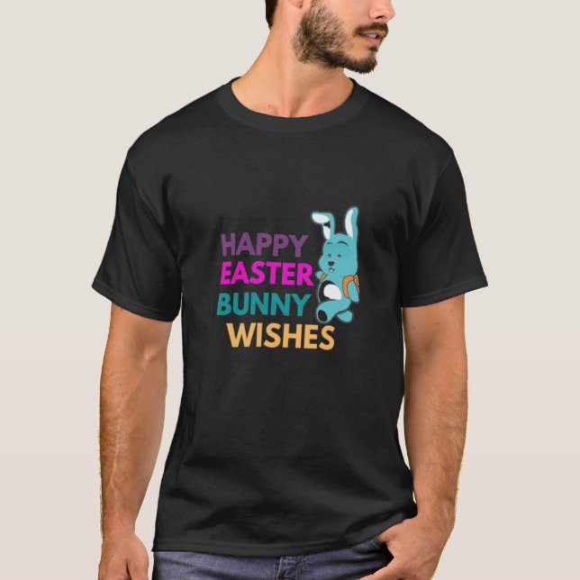 Camiseta Feliz Páscoa Coelhinho Desejos (Frente)