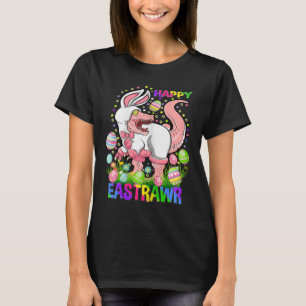 Camiseta Feliz Páscoa Funny T Rex Dia de Páscoa Dinossauro