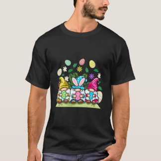 Camiseta Feliz Páscoa Gnomo Caça de Ovos Por