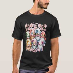Camiseta Feliz Páscoa Gnomos Olá Primavera Flor de Sagu