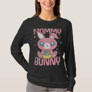 Camiseta Feliz Páscoa Mamãe Coelho Coelho Divertid