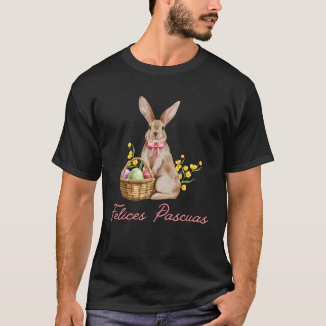 Camiseta Feliz Pascua  Happy Easter (Frente)
