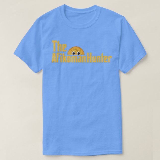 Camiseta Feliz Passover Afikoman Hunter Jewish Family Seder (Frente do Design)