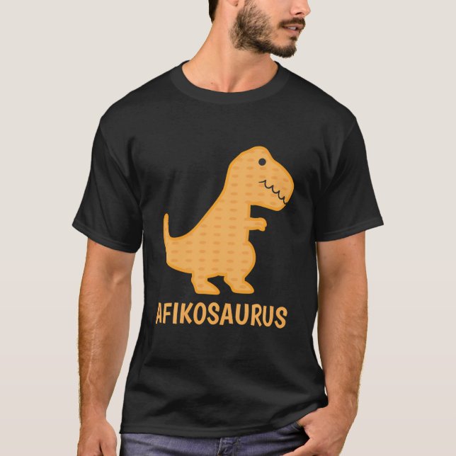 Camiseta Feliz Passover Afikosaurus Matzo (Frente)