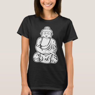 Camiseta Feliz Pequeno Buda Meditação Budismo
