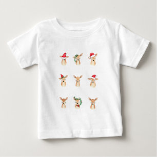 Camiseta Feliz Pequeno Caribe: Água Vidente Bebê Natal