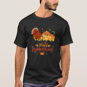Camiseta feliz peregrino dia da turquia, fofinho, graças
