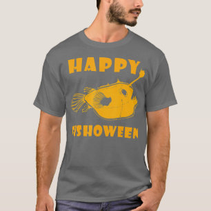 Camiseta Feliz pescador Halloween Pescador de peixe