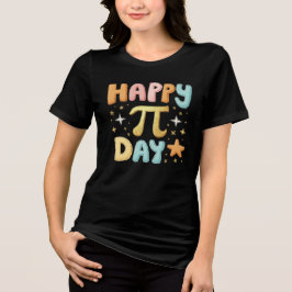 Camiseta Feliz Pi Day - Design de Pastel Bonito