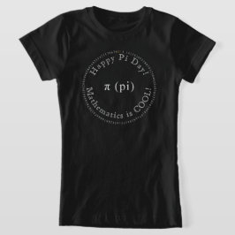 Camiseta Feliz Pi Day Digitaliza Elegante Escola de Ciência