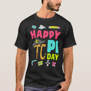 Camiseta Feliz Pi Day Pirata Professora De Matemática Crian