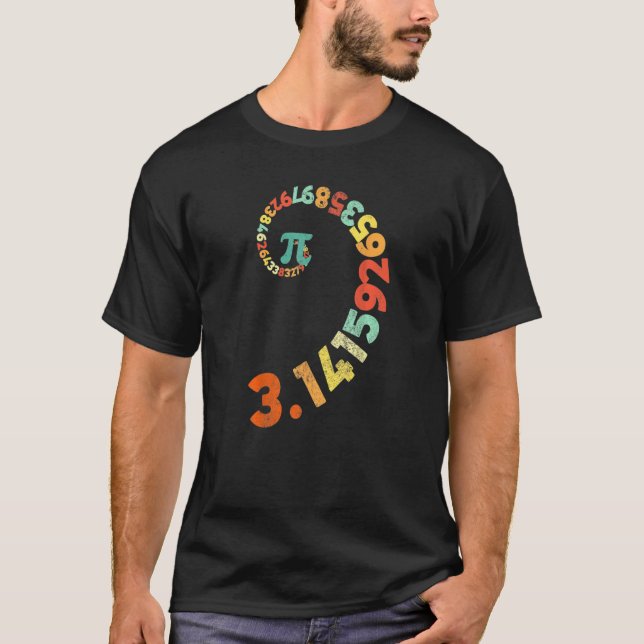 Camiseta Feliz Pi Dia 3 14 Pi Símbolo De Matemática Profess (Frente)
