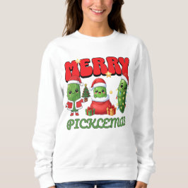 Camiseta Feliz Picklemas Piada Divertida de Natal Pepino Fo
