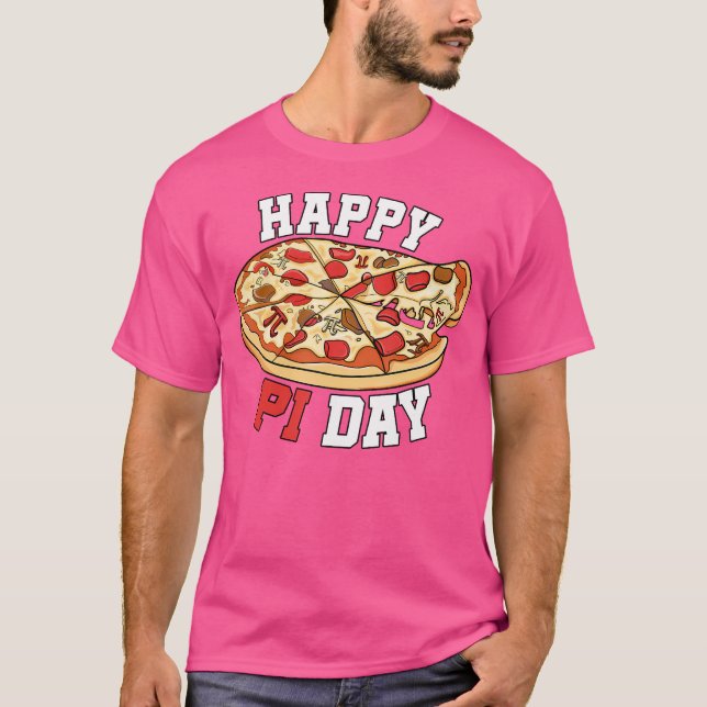 Camiseta Feliz Pie Day Pie Pizza Matemática Pi Símbolo P (Frente)
