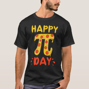 Camiseta Feliz Pie Day Pie Pizza Matemática Pi Símbolo T
