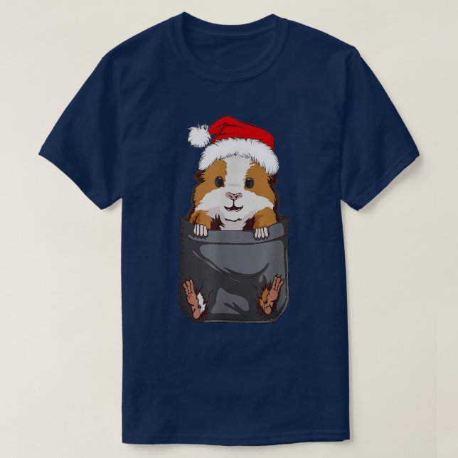 Camiseta Feliz Pigmas Engraçado Guiné Natal (Frente do Design)