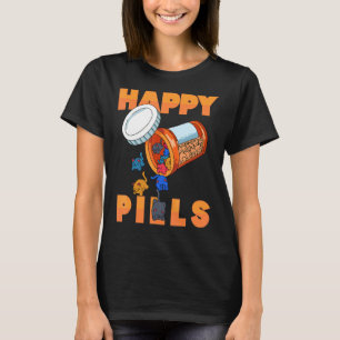Camiseta Feliz Pílulas Diárias Organizadoras Com Animais Cu