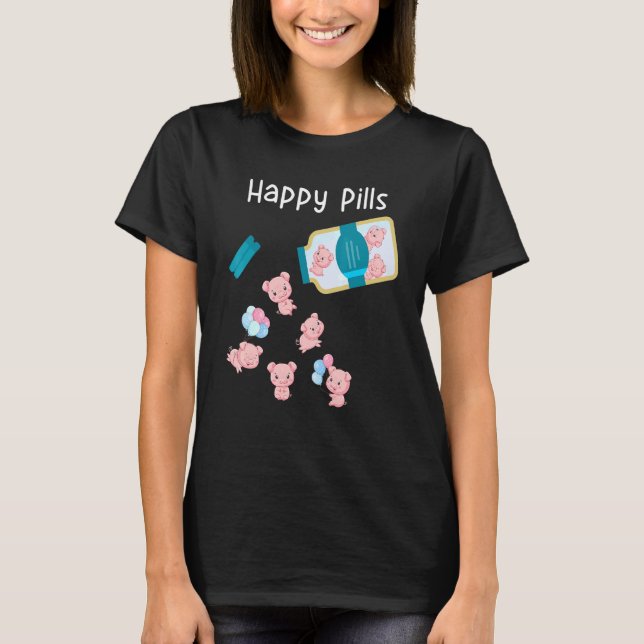Camiseta Feliz Pílulas Porco (Frente)
