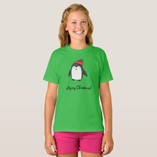 Camiseta Feliz Pinguim Feliz Feliz Feliz de Natal Feliz
