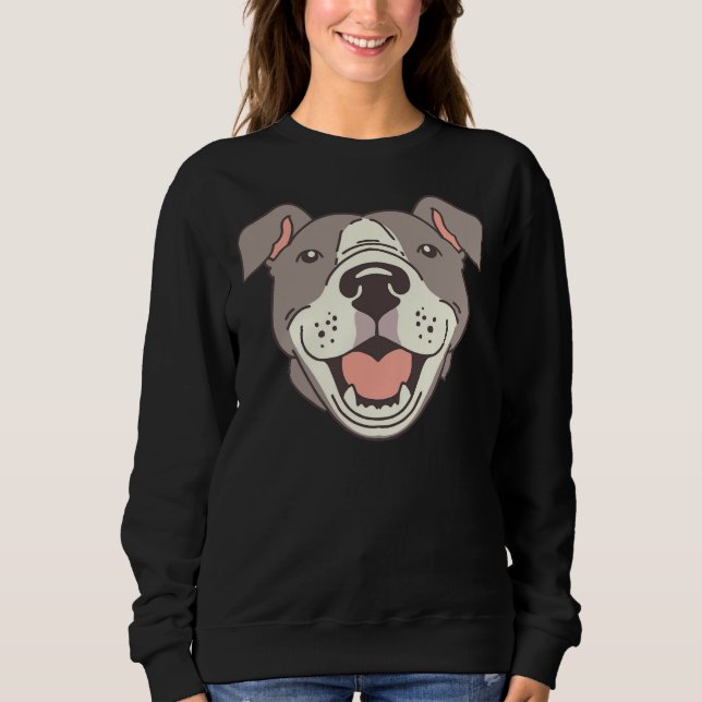 Camiseta Feliz Pit Bulls Paws Em Vermelho (Frente)