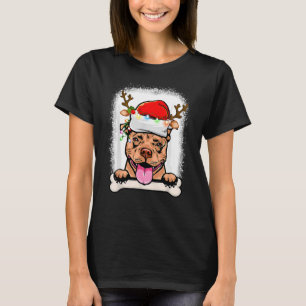 Camiseta Feliz Pitmas Pitbull Papai Noel