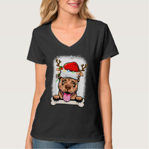 Camiseta Feliz Pitmas Pitbull Papai Noel