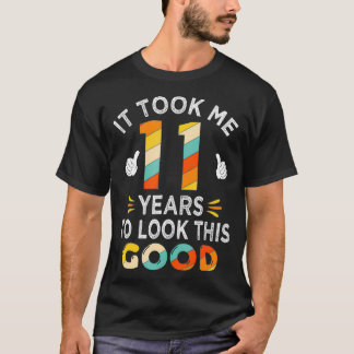 Camiseta Feliz presente de aniversário de 11 me levou 11 an