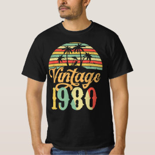 Camiseta Feliz Presente de Aniversário de 1980, Vintage 19