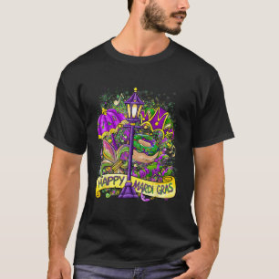 Camiseta Feliz Presente de Festa de Carnaval Mardi Gras par