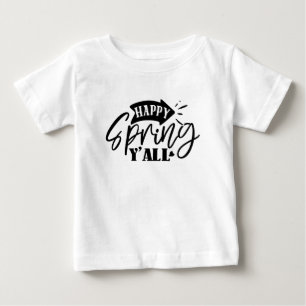 Camiseta Feliz Primavera para Todos Tipografia Design-49765