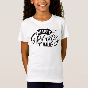 Camiseta Feliz Primavera para Todos Tipografia Design-49765