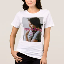 Camiseta Feliz primeiro aniversario, bebê mãe vermelha, lar